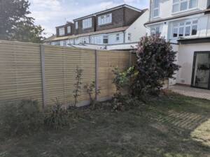 Contemporary garden fence