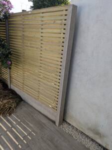 Contemporary panel fence